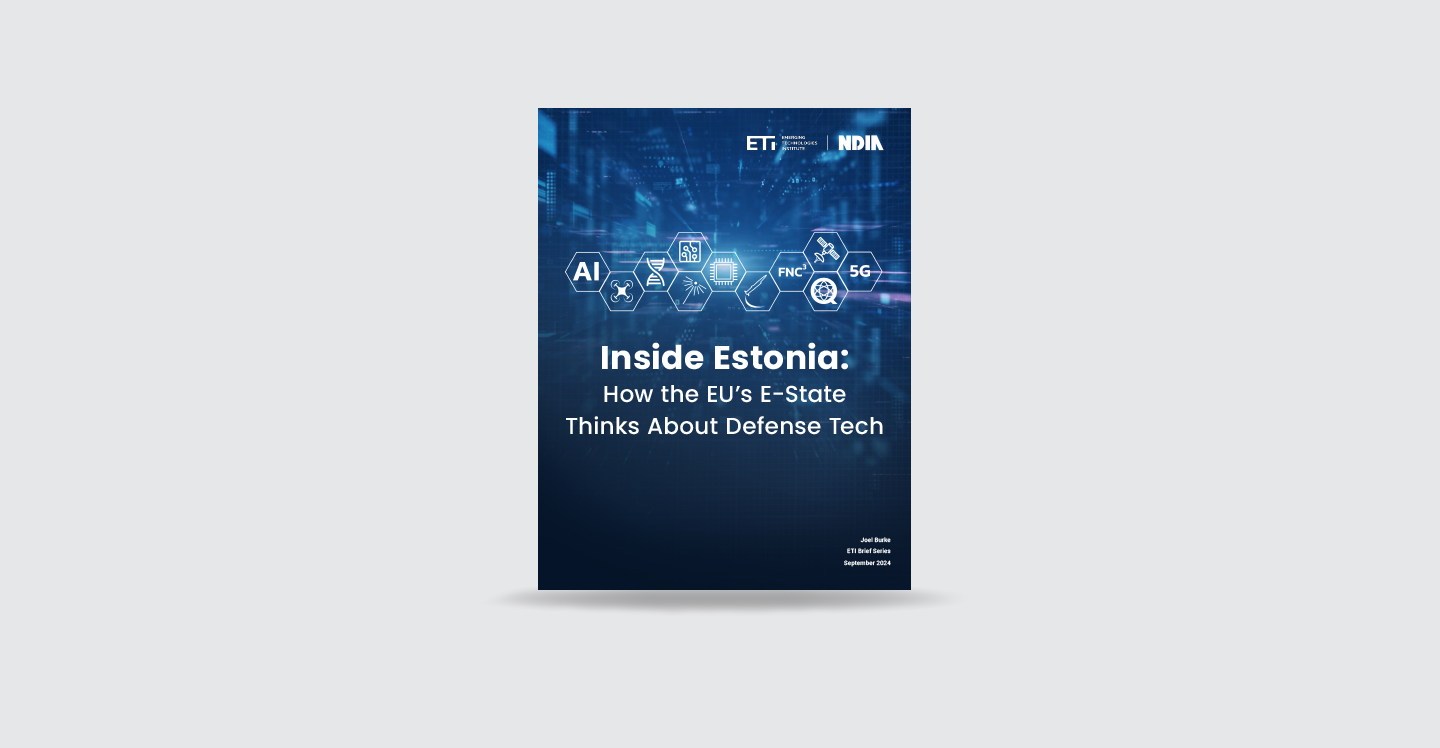 Inside Estonia: How the EU's E-State Thinks About Defense Tech Brief Report
