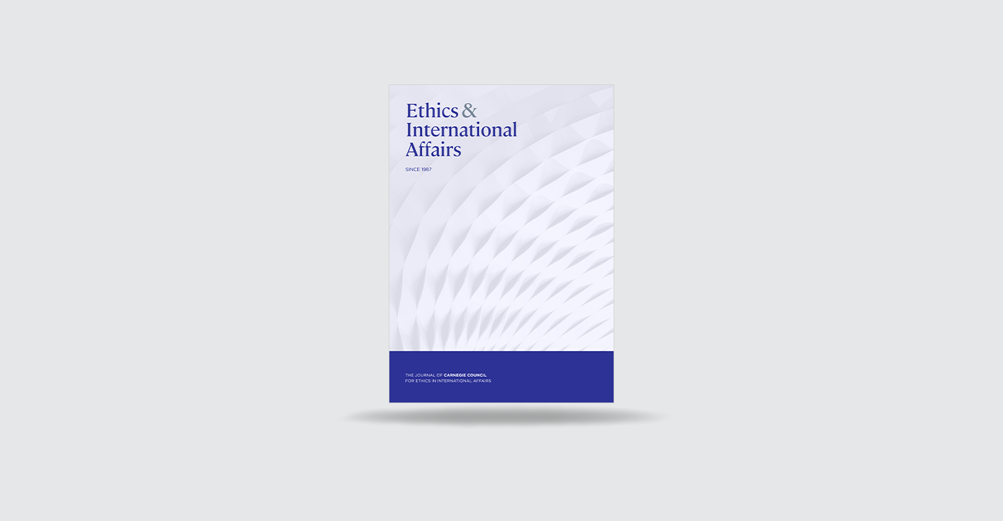 Ethics and International Affairs: Toward a Balanced Approach: Bridging the Military, Policy, and Technical Communities